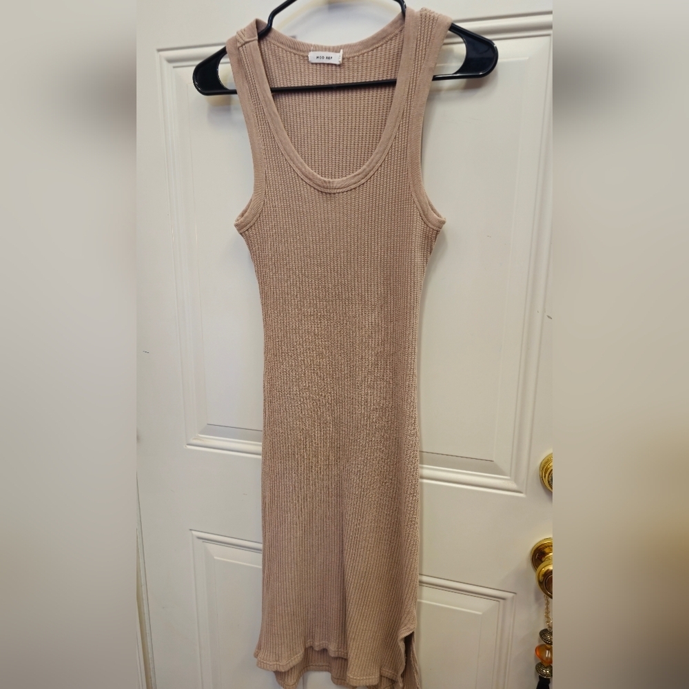 Nude, Tan, Ribbed, Sheath, Midi, Dress, Beach, Travel, Summer, Swim, Vacation
